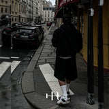 [HFORUS MADE] Armor Cut Off Bermuda Pants IN BLACK