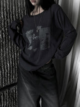 pale faded printing T (3color)