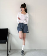 STITCH LOGO PIGMENT BANDING SHORTS [4color]