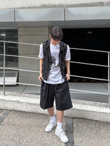 Nylon Wide Half Pants