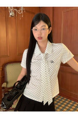 ルビーカラー半袖タイシャツ