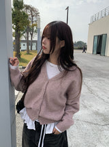 ミュディフリルレイヤードリボンロングスリーブTシャツ