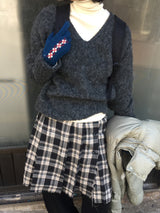 [MD Pick]Wool-Touch Brush V-Neck Knit (4 Colors)
