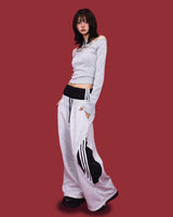 layer sagging trek wide pants (2color)