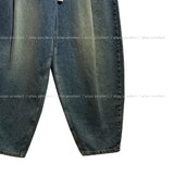 Kenta rivet pintuck balloon denim pants