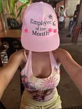 アロハナンバーレタリング ホルターネックタンクトップ