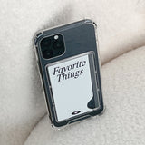 [Jelly] favorite things(white) Card pocket case