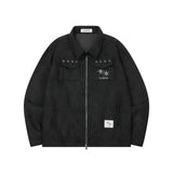 ELIO EYELET 2-WAY TRUCKER JACKET UNISEX