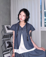 (2color) Natsu Wrinkle Flare Skirt