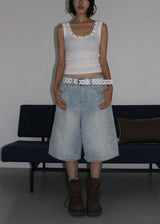 LIGHT LEOPARD HALF PANTS