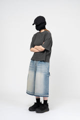 ベロデッキピグメントクロップショートスリーブTシャツ