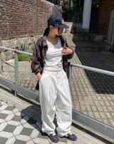 Posi smooth overfit checked shirt