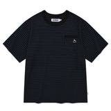 ユニモノチェリーストライプTシャツ [NAVY]