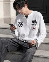(UNISEX) Project Waffle Henley Long Sleeve