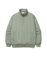 Authentic Logo Quilted Half-Zip Sweatshirt Light Khaki