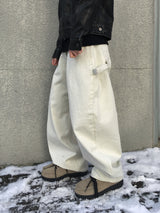 Siren Curved Cotton Wide Pants 2C