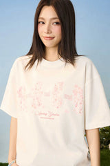 フォーリングサクラグラフィックTシャツ