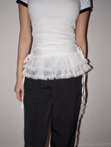 A-line lace layered skirt