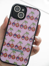 [MADE] cherry twin glass bumber case (pink)