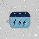 Music blue Gloss AirPod Case