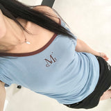 VIOLA ONE SHOULDER UNBALANCE SHIRRING HALF T (2Color)
