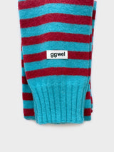 KNIT STRIPE MUFFLER
