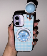 [Glass] Gingham Check Case