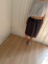 gathered drape top