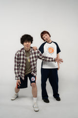  REGULAR TARTAN CHECK SHIRTS (IVORY/NAVY)