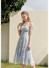 Daphne flower dress Sky Blue