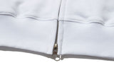 MEOW CAT EAR HOODIE ZIP UP - WHITE