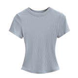ベーシックラウンドリブTシャツ