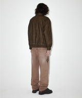 WASHED FAUX LEATHER BLOUSON