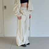 FRILL LAYERED PANTS / CREAM