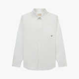 ストレンジャークラシックフィット刺繍ロングスリーブオックスフォードシャツ (White)