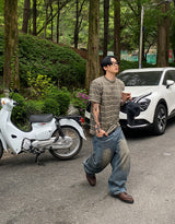 No.1244 R ストライプハーフT(3color)