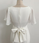 Andeu Cowl Neck Ruffle Mermaid Long One Piece