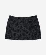 Knotted Satin Mini Skirt #Black(黑)
