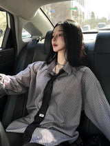 Silk Stripe Classic Shirt