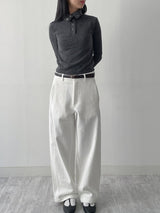 Rivet High Neck Slim Fit T-Shirt