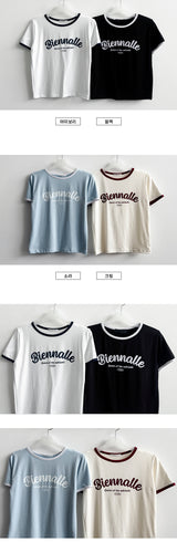 エニースパンカラーリングショートスリーブTシャツ