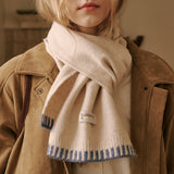 Piano Knit Muffler (Ivory)