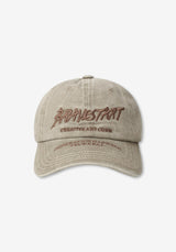 YE ピグメントレタリングパッチボールキャップ