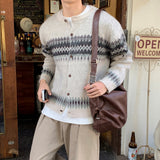 LMN Lower Nordic Cropped Oversized-Fit Cardigan (3 colors)