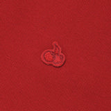 KIRSH プレーンスリムフィットピケTシャツ【レッド】
