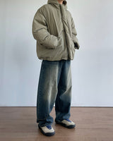 Over Fit Hooded Padded Jumper