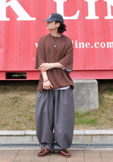 [SEMADE] HARBOR Waffle Round Neck Half 1/2 T