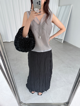 powdery layered blouse (4color)
