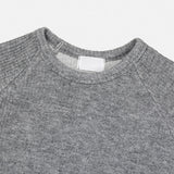 フィットリブマッスルラグランブラッシュドロングスリーブTシャツ
