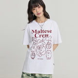 Maltese Crew Line Graphic Half Sleeve T-shirt